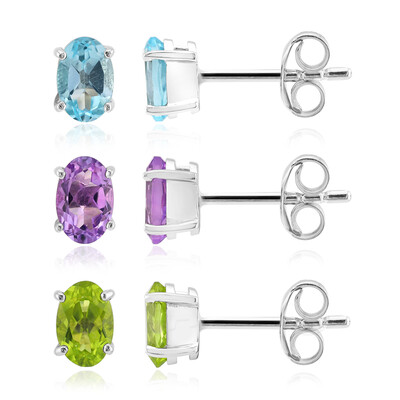 Amethyst Silver Earrings