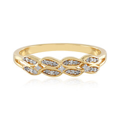 I2 (I) Diamond Silver Ring