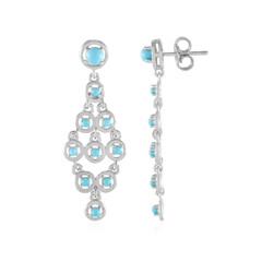 Sleeping Beauty Turquoise Silver Earrings