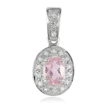 Pink Cuprian Tourmaline Silver Pendant
