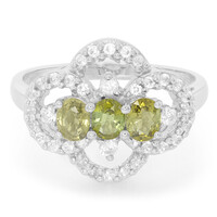 Cuprian Tourmaline Silver Ring