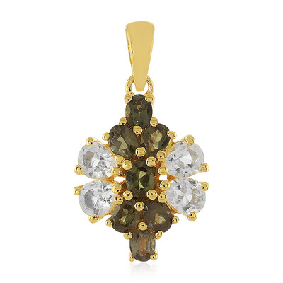White Topaz Silver Pendant
