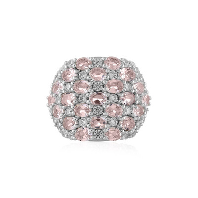 Madagascan Morganite Silver Ring