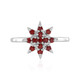 Tanzanian Ruby Silver Ring (Adela Silber)