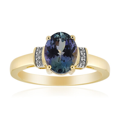 9K Unheated Tanzanite Gold Ring