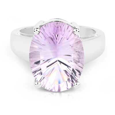 Rose de France Amethyst Silver Ring