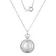 Zircon Silver Necklace (Adela Silber)
