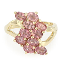 18K Unheated Padparadscha Sapphire Gold Ring (AMAYANI)