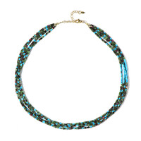 Blue Howlite Silver Necklace (Riya)