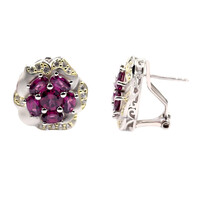 Rhodolite Silver Earrings (Dallas Prince Designs)