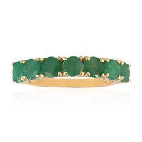 Emerald Silver Ring