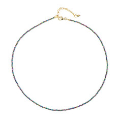 Mystic Hematite Silver Necklace