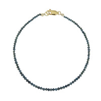 9K Blue Diamond Gold Bracelet (CUSTODANA)