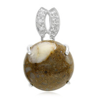 Dinosaur Bone Silver Pendant