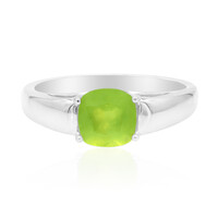 Brazilian Green Opal Silver Ring