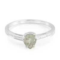 Cuprian Tourmaline Silver Ring