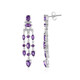Zambian Amethyst Silver Earrings
