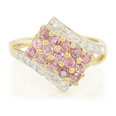 18K Unheated Padparadscha Sapphire Gold Ring (AMAYANI)