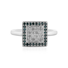 I3 (H) Diamond Silver Ring