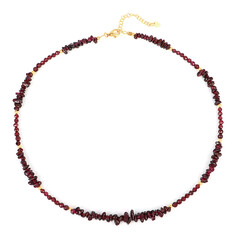 Indian Garnet Silver Necklace