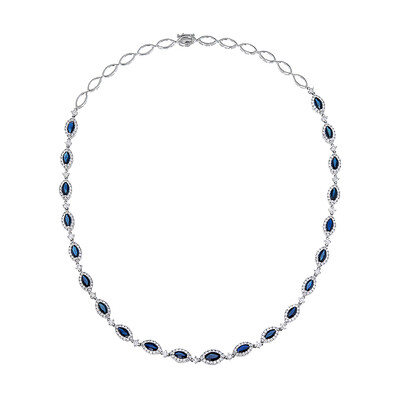 14K Ceylon Sapphire Gold Necklace (CIRARI)