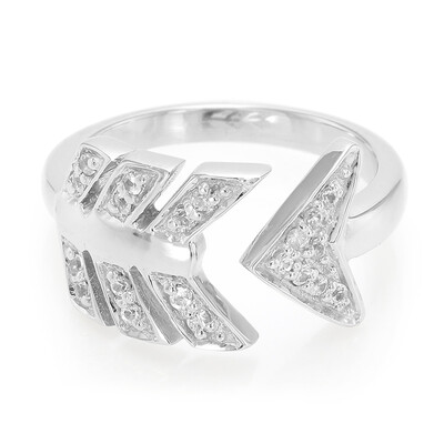 White Sapphire Silver Ring