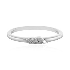 I2 (I) Diamond Silver Ring