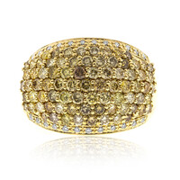 14K SI2 Fancy Diamond Gold Ring (CIRARI)