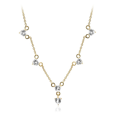 White Topaz Silver Necklace