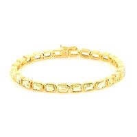 Lemon Quartz Brass Bracelet (Juwelo Style)