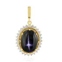 Indian star diopside Silver Pendant
