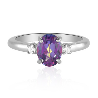 Mystic Topaz Silver Ring