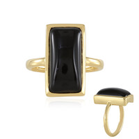 Black Onyx Silver Ring