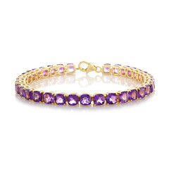 Siberian Amethyst Silver Bracelet