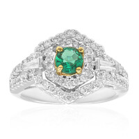 18K AAA Zambian Emerald Gold Ring (CIRARI)