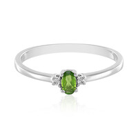 Russian Diopside Silver Ring
