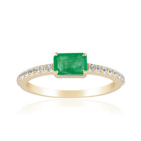 9K Zambian Emerald Gold Ring