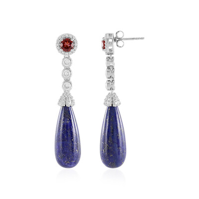 Lapis Lazuli Silver Earrings