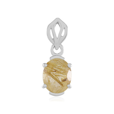Rutile Quartz Silver Pendant
