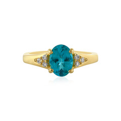 Blue Apatite Silver Ring