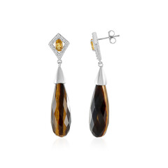 Tiger´s Eye Silver Earrings