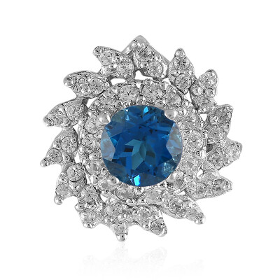 London Blue Topaz Silver Pendant
