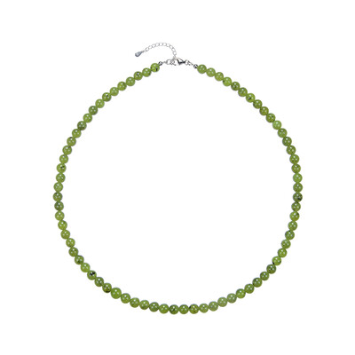 Serpentine Silver Necklace