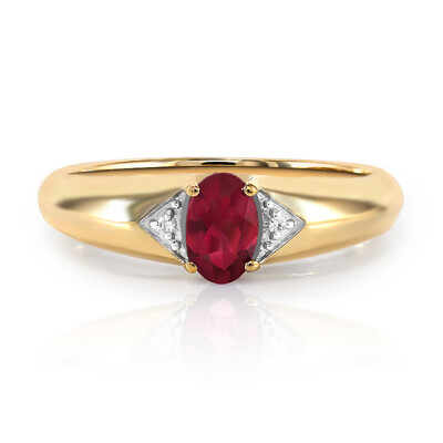 9K Rubellite Gold Ring
