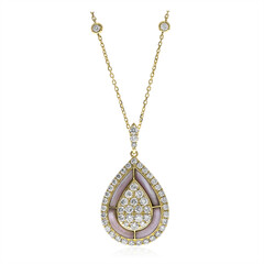14K Mother of Pearl Gold Necklace (CIRARI)