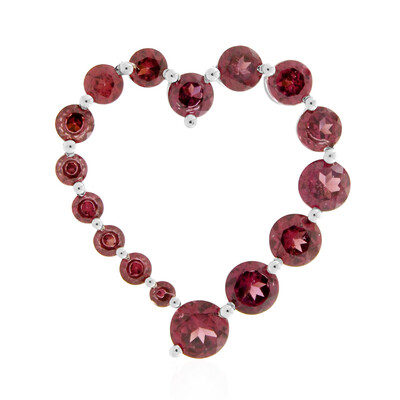 Rhodolite Silver Pendant