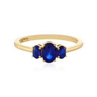 Royal Blue Spinel Silver Ring
