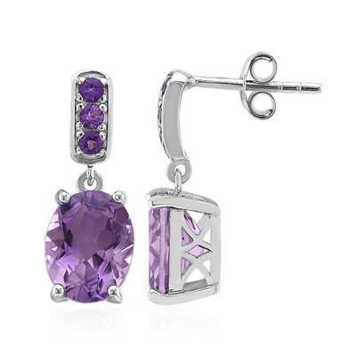 Amethyst Silver Earrings