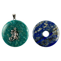 Amazonite Silver Pendant