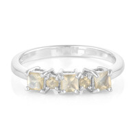 Moon Sunstone Silver Ring